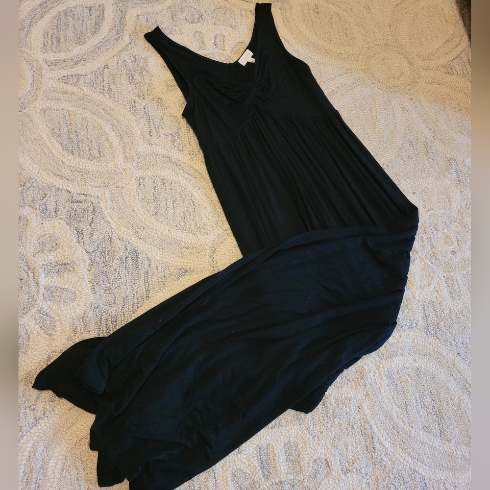 A Glow Maternity Black Maxi Dress